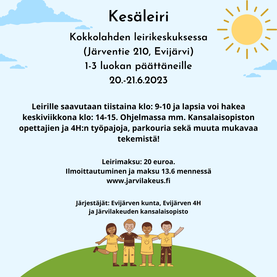 Kesleiri 1 3 luokan pttneille 20 216