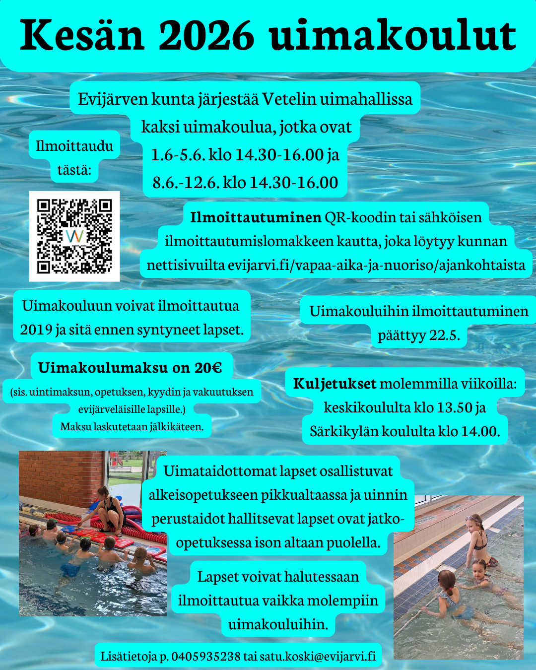 Kesn 2026 uimakoulut